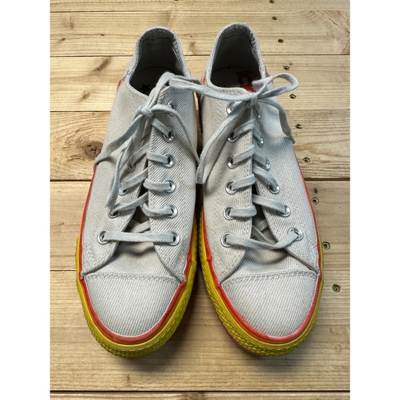 Converse All Star Rainbow Platform‎ Sneakers Low Top Casual Shoes Size 8 - Picture 2 of 6